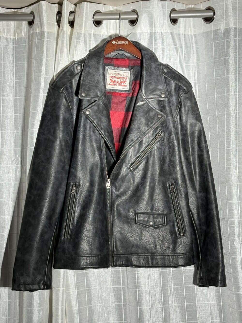 LEVI'S FAUX LEATHER MOTORCYCLE JACKET
